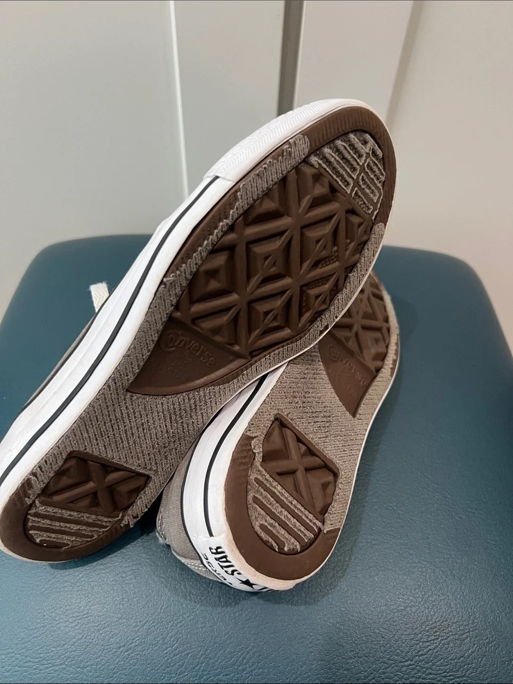 Converse Kids Low-Top Sneakers in Brown with White Accents